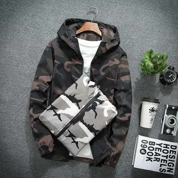Brieuces new Spring Autumn Mens Casual Camouflage Hoodie Jacket Men Waterproof Clothes Men's Windbreaker Coat Male Outwear
Brieuces new Spring Autumn Mens Casual Camouflage Hoodie Jacket Men Waterproof Clothes Men's Windbreaker Coat Male Outwear