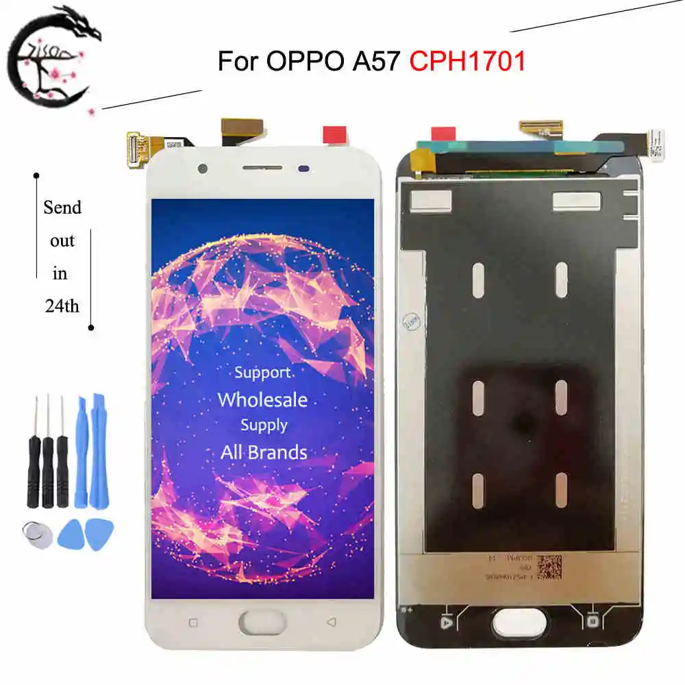 5.2" LCD For OPPO A57 CPH1701 Full LCD Display Screen Touch Panel Digitizer Assembly F3 lite F3lite Display Replacement Parts
5.2" LCD For OPPO A57 CPH1701 Full LCD Display Screen Touch Panel Digitizer Assembly F3 lite F3lite Display Replacement Parts