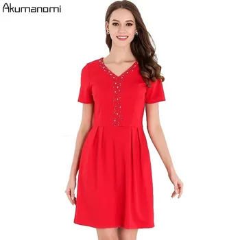 Summer Dress Women Clothing Beading V-neck Short Sleeve Draped Mini A-line Dress High Quality Plus Size 5XL 4XL 3XL 2XL XL L M
Summer Dress Women Clothing Beading V-neck Short Sleeve Draped Mini A-line Dress High Quality Plus Size 5XL 4XL 3XL 2XL XL L M