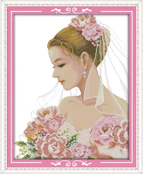A Beautiful bride Printed Canvas DMC Counted Chinese Cross Stitch Kits printed Cross-stitch set Embroidery Needlework
A Beautiful bride Printed Canvas DMC Counted Chinese Cross Stitch Kits printed Cross-stitch set Embroidery Needlework