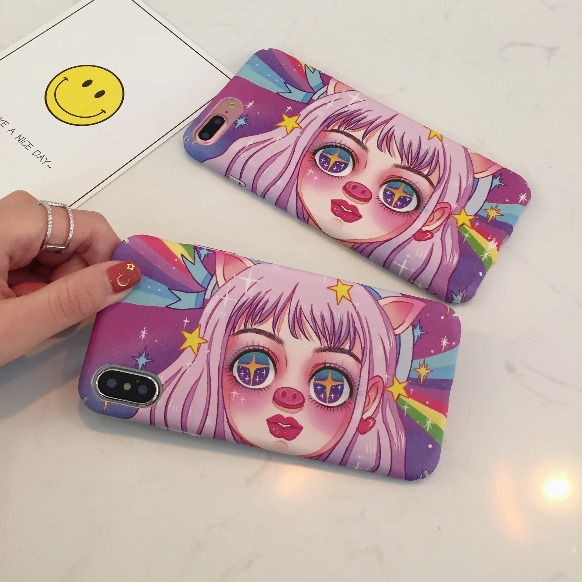 Kawaii Comics Girl Phone case For Iphone X 7 8 Puls Fashion Slim PC Hard case For Iphone 6S 6 7 Cover Cartoon pattern Coque Capa
Kawaii Comics Girl Phone case For Iphone X 7 8 Puls Fashion Slim PC Hard case For Iphone 6S 6 7 Cover Cartoon pattern Coque Capa