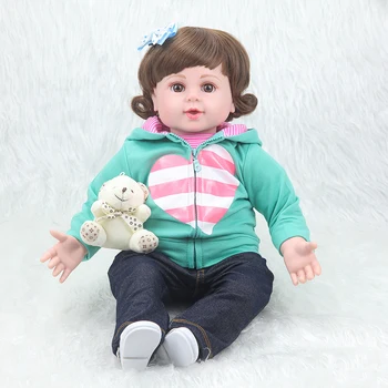 New Design 50cm Silicone Reborn Baby Dolls Boneca Reborn Realista Fashion Dolls For Princess Children Birthday Gift Bebes Reborn
New Design 50cm Silicone Reborn Baby Dolls Boneca Reborn Realista Fashion Dolls For Princess Children Birthday Gift Bebes Reborn