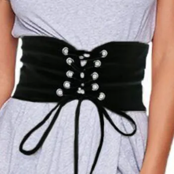 2017 Solid Vintage Knitted Lace Up Cummerbunds Corset Bandage Shape-Making White Black Fashion Wide Band Waist Accessories
2017 Solid Vintage Knitted Lace Up Cummerbunds Corset Bandage Shape-Making White Black Fashion Wide Band Waist Accessories