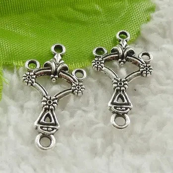 336 pieces antique silver nice connectors 27x14mm #4561 
336 pieces antique silver nice connectors 27x14mm #4561