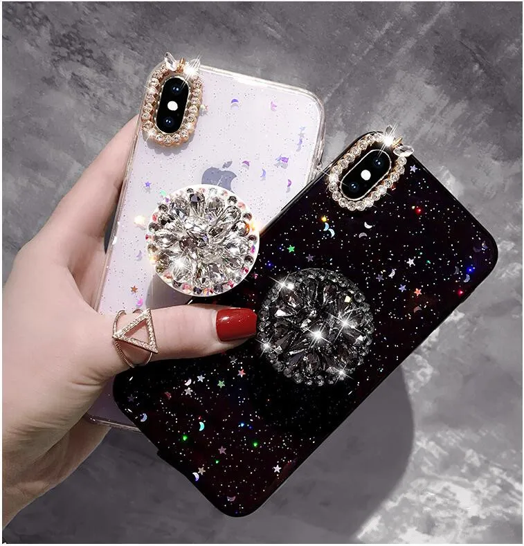 For Apple 8 Mobile Shell Glitter Star Transparent for iPhoneX/6s/7plus All-inclusive Soft Shell Rhinestone Bracket phone cases
For Apple 8 Mobile Shell Glitter Star Transparent for iPhoneX/6s/7plus All-inclusive Soft Shell Rhinestone Bracket phone cases
