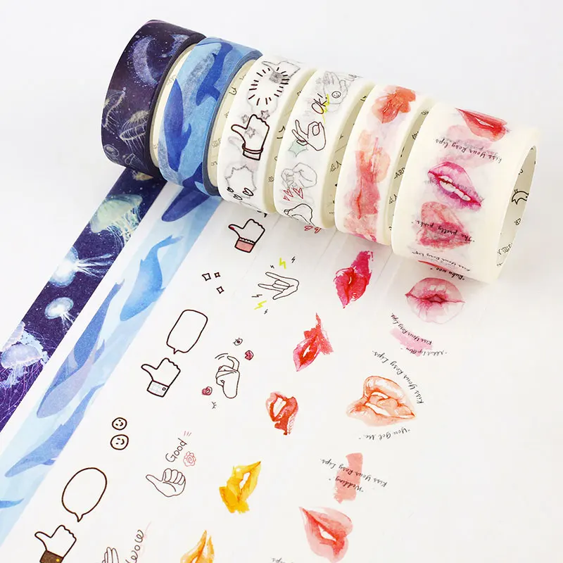 15mm x 7m kawaii Creative Washi Tape Scrapbooking DIY Sticker Decorative Adhesive tape Masking Tape Office school stationery
15mm x 7m kawaii Creative Washi Tape Scrapbooking DIY Sticker Decorative Adhesive tape Masking Tape Office school stationery