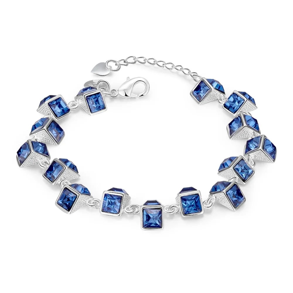 C869 Luxury Blue Crystal Bracelet For Wedding Silver Bracelet Rhinestone Charm Women Bangles Jewelry
C869 Luxury Blue Crystal Bracelet For Wedding Silver Bracelet Rhinestone Charm Women Bangles Jewelry