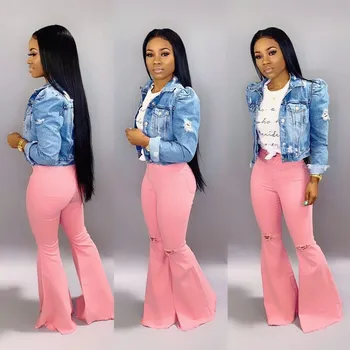 Fashion 2019 Summer New High Waist Hole Jeans Women Streetwear Zipper Denim Flare Pants Hip Hop Long Trousers
Fashion 2019 Summer New High Waist Hole Jeans Women Streetwear Zipper Denim Flare Pants Hip Hop Long Trousers