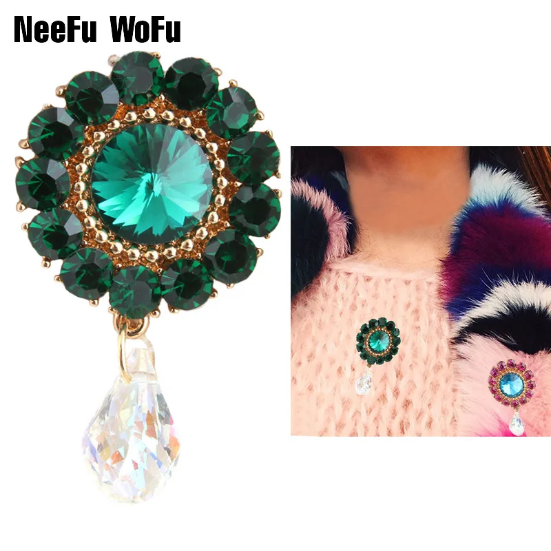NeeFu WoFu Brooches Pin Collar Round Brooch Dress Rhinestone Decoration Buckle Pin Jewelry Brooches For Women 2018
NeeFu WoFu Brooches Pin Collar Round Brooch Dress Rhinestone Decoration Buckle Pin Jewelry Brooches For Women 2018