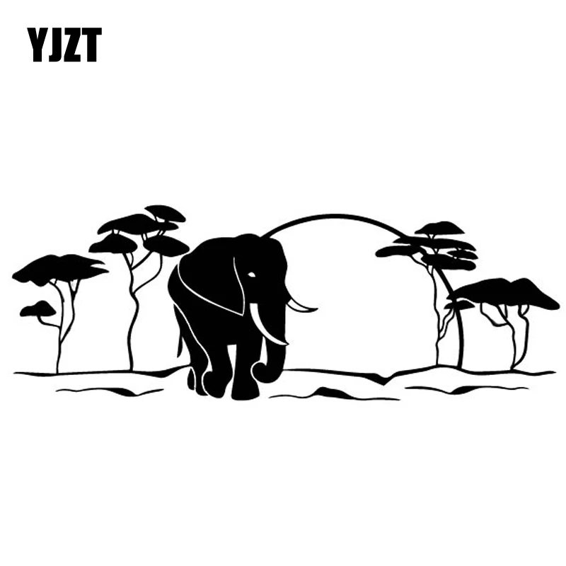 YJZT 18.2CM*6.5CM Elephants At Sunset Car Sticker Creative Decoration Car Trunk Vinyl Decal Black/Silver C4-1682
YJZT 18.2CM*6.5CM Elephants At Sunset Car Sticker Creative Decoration Car Trunk Vinyl Decal Black/Silver C4-1682