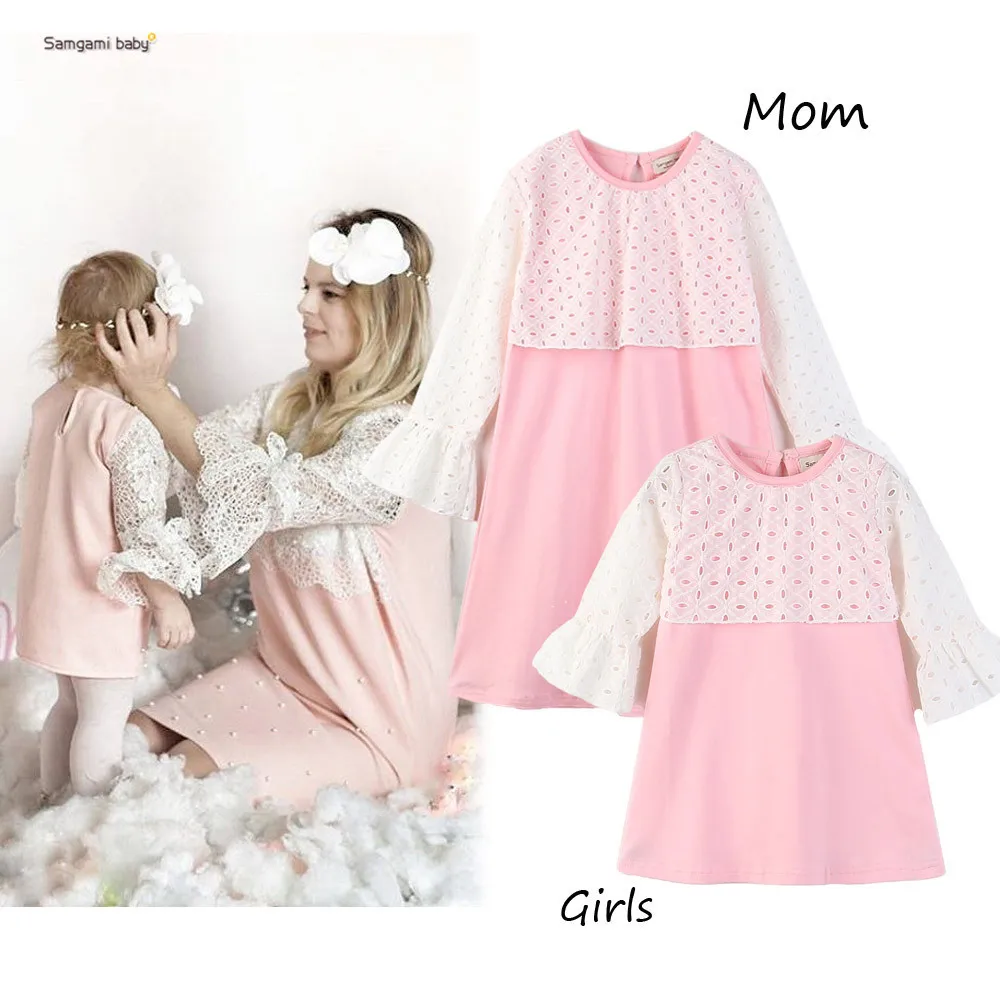 NASHAKAITE Mommy and me clothes Pink Mesh Patchwork Princess Dress Baby Girl Clothes Mother daughter dresses Family Look
NASHAKAITE Mommy and me clothes Pink Mesh Patchwork Princess Dress Baby Girl Clothes Mother daughter dresses Family Look