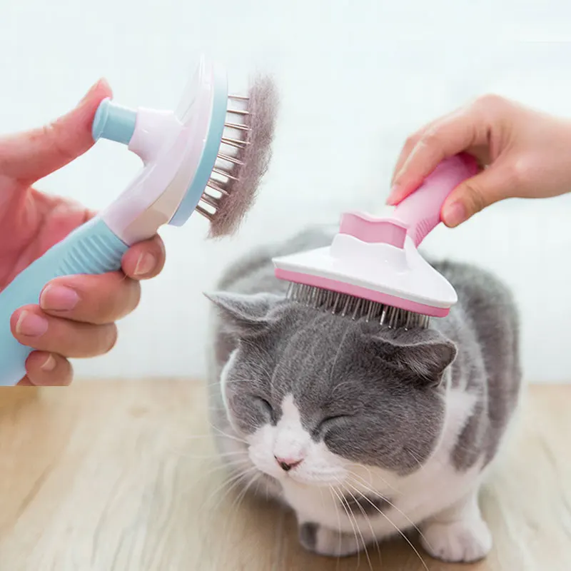 Hipidog New Automatic Hair Brush Pet Dog Cat Comb Rubber Handle The Puppy Kitten Falling Fur Grooming Supplies
Hipidog New Automatic Hair Brush Pet Dog Cat Comb Rubber Handle The Puppy Kitten Falling Fur Grooming Supplies