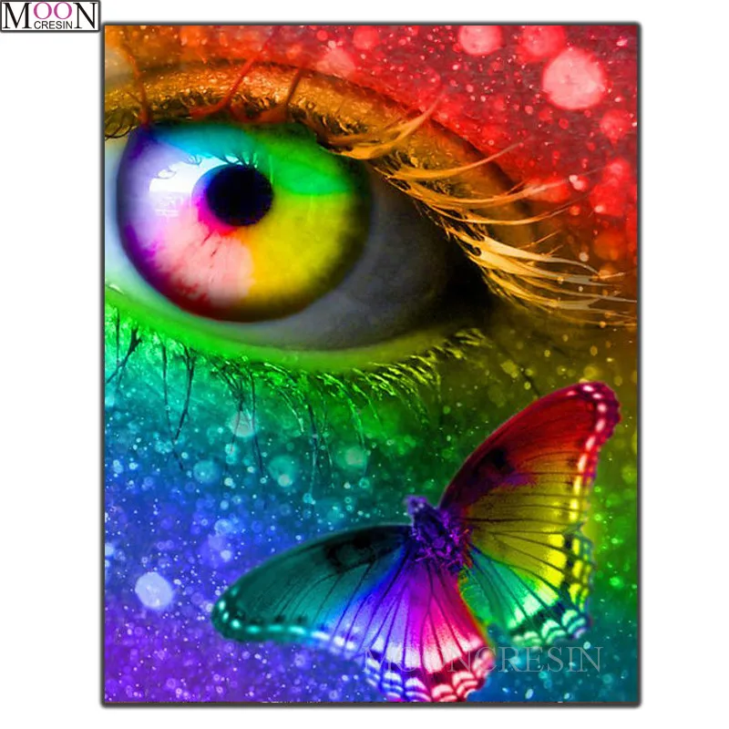 MOONCRESIN 5D DIY Diamond Painting Cross Stitch Color Eyes Butterflies Diamond Embroidery Square Drill Diamond Mosaic Decoration
MOONCRESIN 5D DIY Diamond Painting Cross Stitch Color Eyes Butterflies Diamond Embroidery Square Drill Diamond Mosaic Decoration