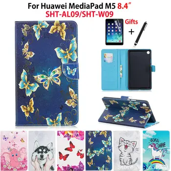 Case For Huawei MediaPad M5 8.4 SHT-AL09 SHT-W09 8.4" Cover Funda Tablet Butterfly Painted PU Leather Stand Shell+Stylus+film
Case For Huawei MediaPad M5 8.4 SHT-AL09 SHT-W09 8.4" Cover Funda Tablet Butterfly Painted PU Leather Stand Shell+Stylus+film