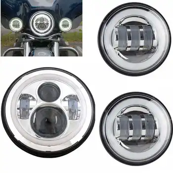 Motorcycle set 7 Inch 45w LED Headlight,2 x 4.5" 30w fog light assist lightLamps for Harley-Davidson
Motorcycle set 7 Inch 45w LED Headlight,2 x 4.5" 30w fog light assist lightLamps for Harley-Davidson