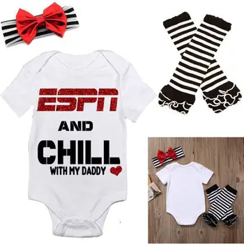 2017 Newborn Baby Girl Bodysuit Leg Warmers Headband Outfit