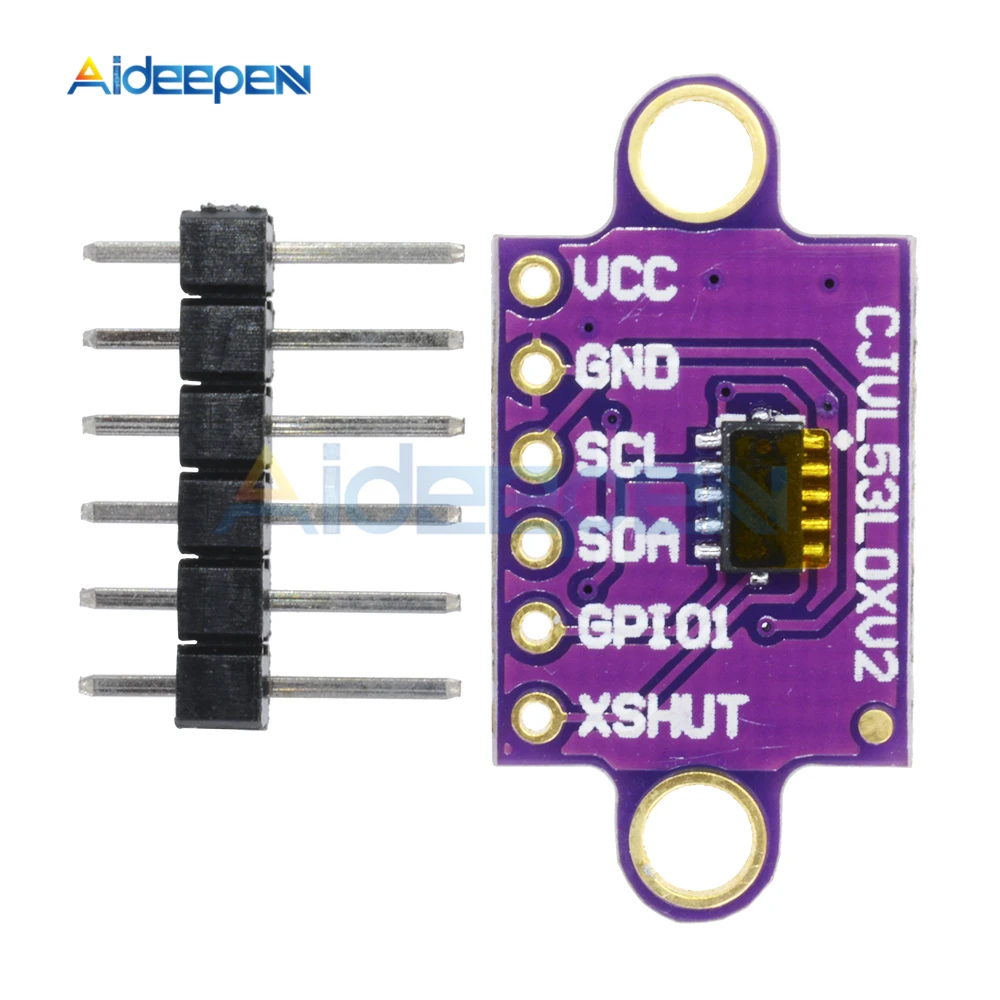 VL53L0X Time-of-Flight (ToF) Laser Ranging Sensor Breakout 940nm Laser Distance Module GY-VL53L0XV2 I2C IIC
VL53L0X Time-of-Flight (ToF) Laser Ranging Sensor Breakout 940nm Laser Distance Module GY-VL53L0XV2 I2C IIC