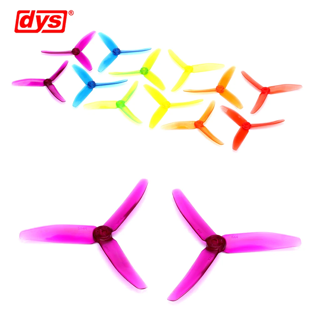 10pair/lot Original DYS 5040 XT50403 Tri-Blade CW CCW Propeller FPV Prop PC Material For RC Drone
10pair/lot Original DYS 5040 XT50403 Tri-Blade CW CCW Propeller FPV Prop PC Material For RC Drone