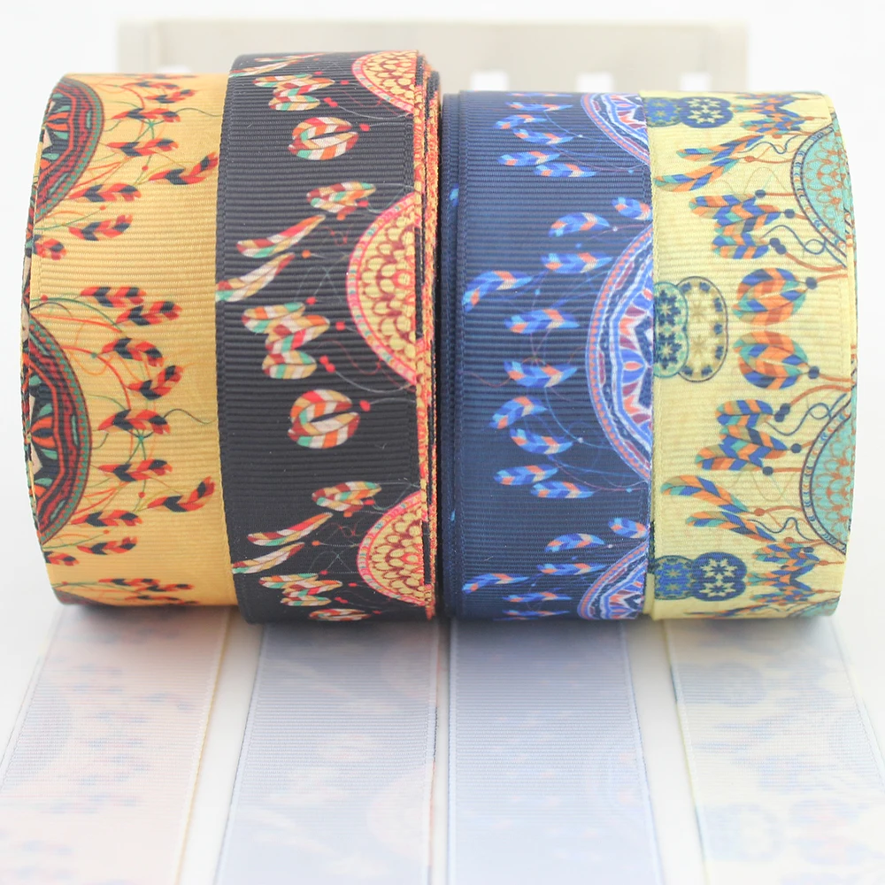 1" Dreamcatcher printed grosgrain ribbon 25mm DIY handmade party decoration satin ribbons Wedding decoration materials
1" Dreamcatcher printed grosgrain ribbon 25mm DIY handmade party decoration satin ribbons Wedding decoration materials
