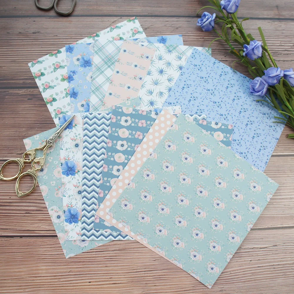 24 sheets DIY 12 style 15.2*15.2cm blue and Beige flower theme craft paper as scrapbooking creative paper DIY handmade gift use
24 sheets DIY 12 style 15.2*15.2cm blue and Beige flower theme craft paper as scrapbooking creative paper DIY handmade gift use