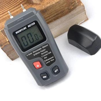 Two Pins Digital Wood Moisture Meter Humidity Tester Timber Damp Detector 0.5 percent Accuracy Moisture Meter Tester 
Two Pins Digital Wood Moisture Meter Humidity Tester Timber Damp Detector 0.5 percent Accuracy Moisture Meter Tester