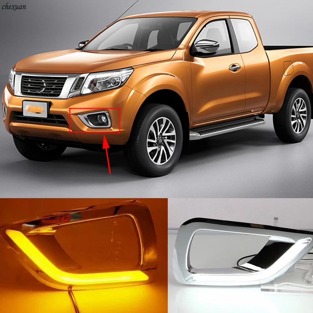 CSCSNL 2PCS LED DRL Daytime Running Light ABS fog lamp cover with Turn Signal lights For Nissan Navara NP300 2015 2016 2017 2018
CSCSNL 2PCS LED DRL Daytime Running Light ABS fog lamp cover with Turn Signal lights For Nissan Navara NP300 2015 2016 2017 2018
