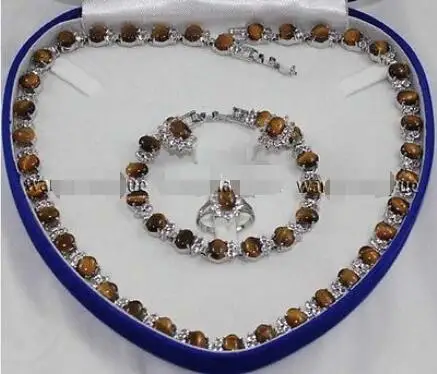 Shipping >>new hot Tiger's Eye Link Bracelet/ Earrings /Ring / Necklace set ,Crystal Healing
Shipping >>new hot Tiger's Eye Link Bracelet/ Earrings /Ring / Necklace set ,Crystal Healing