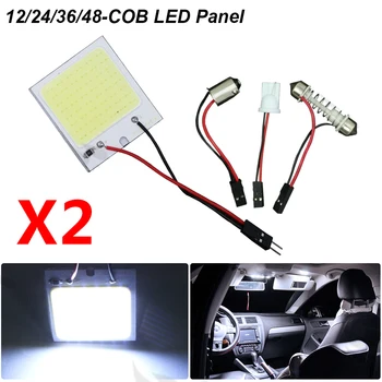 2pcs T10 Festoon BA9S LED 18/24/36/48 SMD COB Chip Adapter White 12V LED Bulb Car Interior Dome Reading Parking Auto Panel Light
2pcs T10 Festoon BA9S LED 18/24/36/48 SMD COB Chip Adapter White 12V LED Bulb Car Interior Dome Reading Parking Auto Panel Light