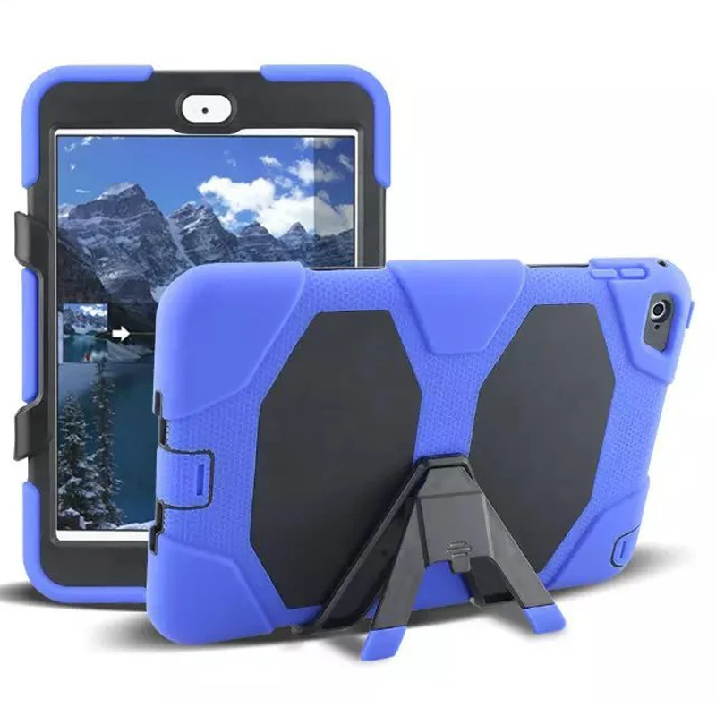 Dual Layers PC+TPU Tablet PC Cases for iPad mini 4 7.9" Front Panel with Protection Film Tablet Cases with Detachable Kickstand
Dual Layers PC+TPU Tablet PC Cases for iPad mini 4 7.9" Front Panel with Protection Film Tablet Cases with Detachable Kickstand