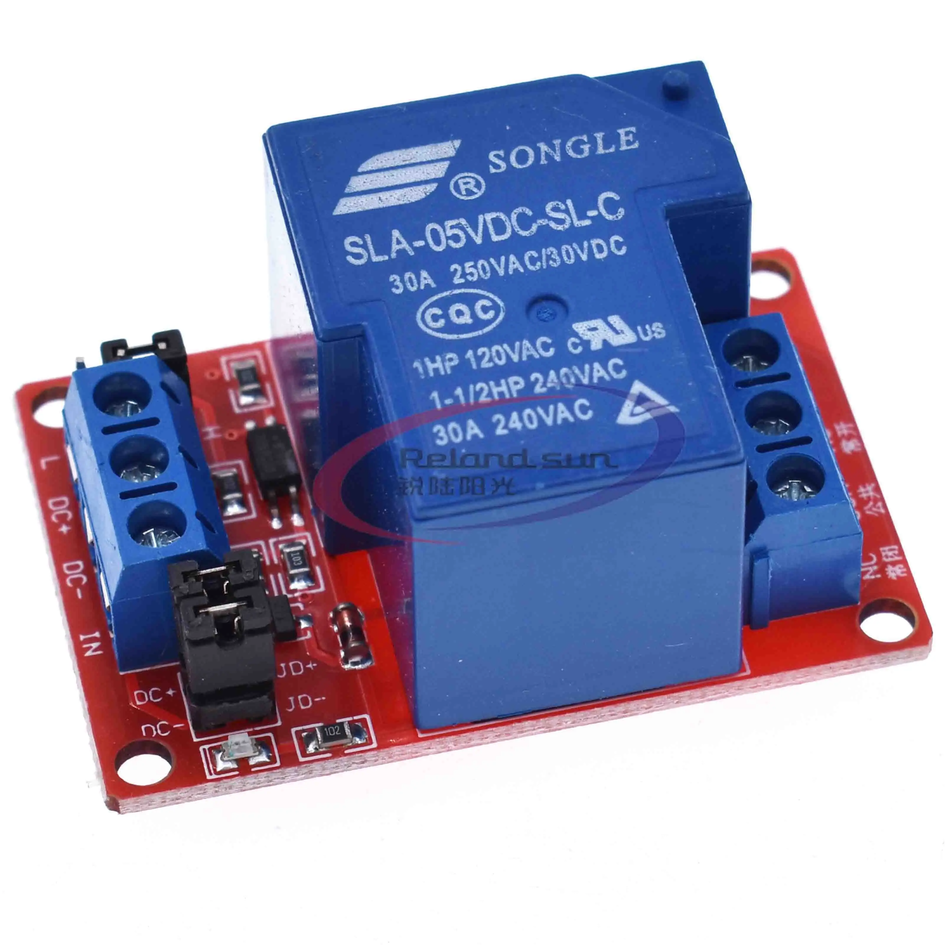 

DC 5V 12V 24V 30A High Power 1-Channel Relay Module With Optocoupler H/L Level Triger for Arduino Mega AVR PIC DSP ARM