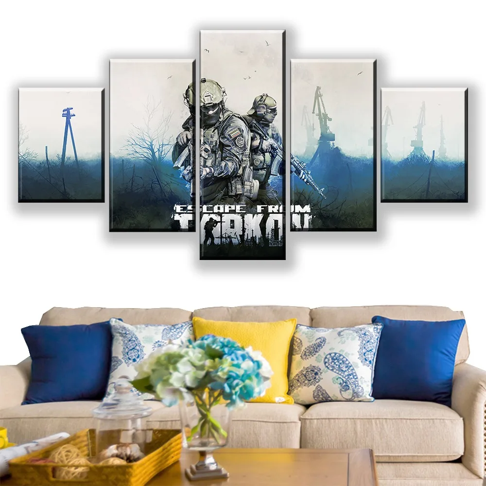 5 Piece Canvas Paintings Escape From Tarkov Video Game Poster Framework Decorative Paintings Solider Picture Wall Art Paintings
5 Piece Canvas Paintings Escape From Tarkov Video Game Poster Framework Decorative Paintings Solider Picture Wall Art Paintings
