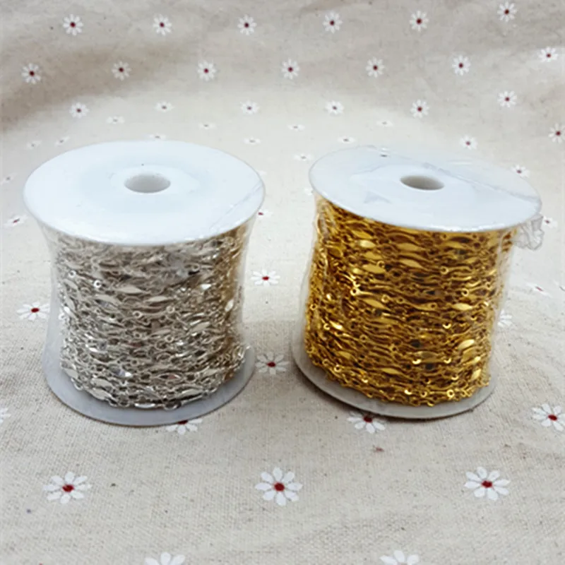20m gold silver color Rhombus handmade copper chain For European necklace Making jewelry Findings accessories diy
20m gold silver color Rhombus handmade copper chain For European necklace Making jewelry Findings accessories diy