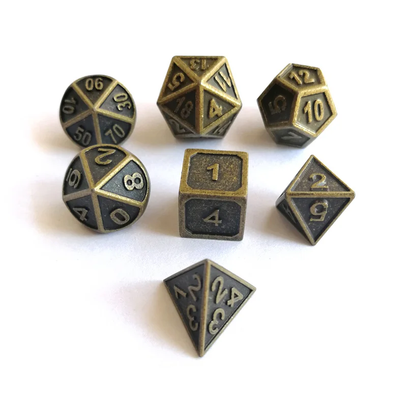 Factory sales new fonts dungeons and dragons 7 computers/set creative RPG dice d&d metal mold bronze
Factory sales new fonts dungeons and dragons 7 computers/set creative RPG dice d&d metal mold bronze