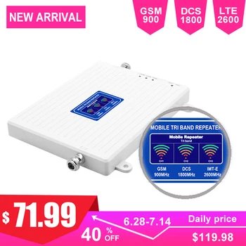 2G 3G 4G Cellular Signal Booster 70dB Gain Smart Phone LTE Internet DCS 1800 GSM Repeater AGC Intelligent LCD Display Triband -
2G 3G 4G Cellular Signal Booster 70dB Gain Smart Phone LTE Internet DCS 1800 GSM Repeater AGC Intelligent LCD Display Triband -