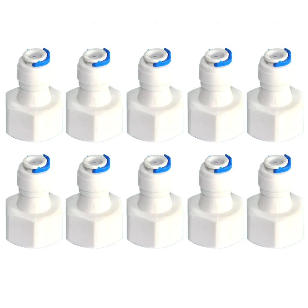 10PCS 1/2" Internal thread to 1/4" Straight connector RO Water Fitting Tune Quick Connect Reverse Osmosis White fast connection
10PCS 1/2" Internal thread to 1/4" Straight connector RO Water Fitting Tune Quick Connect Reverse Osmosis White fast connection