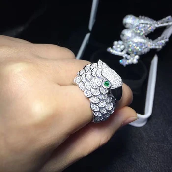 Qi Xuan_Trendy Jewelry_New Cute Parrot Ring_S925 Solid Sliver Fashion Cute Parrot Ring_Manufacturer Directly Sale
Qi Xuan_Trendy Jewelry_New Cute Parrot Ring_S925 Solid Sliver Fashion Cute Parrot Ring_Manufacturer Directly Sale
