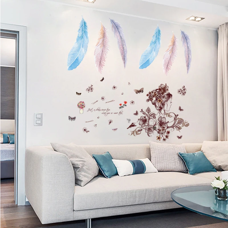 3d Colourul Feather Originality Wall Sticker For Livingrong Bedroom Wall Decor Sticker Hot Sale Wall Sitcker For Children Room
3d Colourul Feather Originality Wall Sticker For Livingrong Bedroom Wall Decor Sticker Hot Sale Wall Sitcker For Children Room