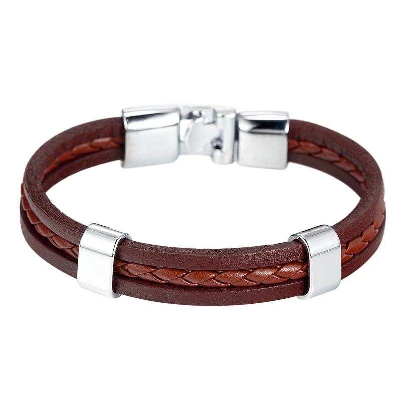 Men's Charm Bracelet Women Bracelets Bangles Black Coffee braid Leather homme femme jewelry Friendship gifts Drop shipping
Men's Charm Bracelet Women Bracelets Bangles Black Coffee braid Leather homme femme jewelry Friendship gifts Drop shipping