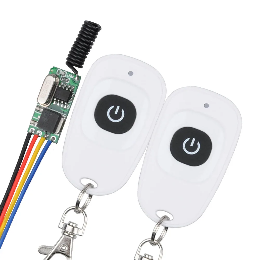 315/433MHZ Mini Remote Control Switch Micro Receiver Transmitter Module DC3V-12V Remote DC3.5v-12v Receiver3.7V 4.5V 5V 6V 9V
315/433MHZ Mini Remote Control Switch Micro Receiver Transmitter Module DC3V-12V Remote DC3.5v-12v Receiver3.7V 4.5V 5V 6V 9V