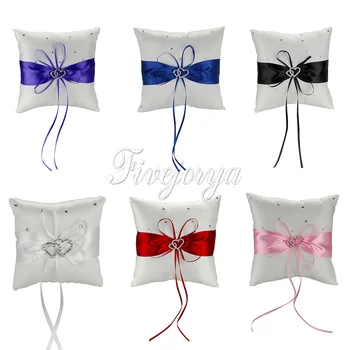 10cm x 10cm Wedding Ring Pillow Double Heart Diamond Colorful Satin Wedding Decoration
10cm x 10cm Wedding Ring Pillow Double Heart Diamond Colorful Satin Wedding Decoration