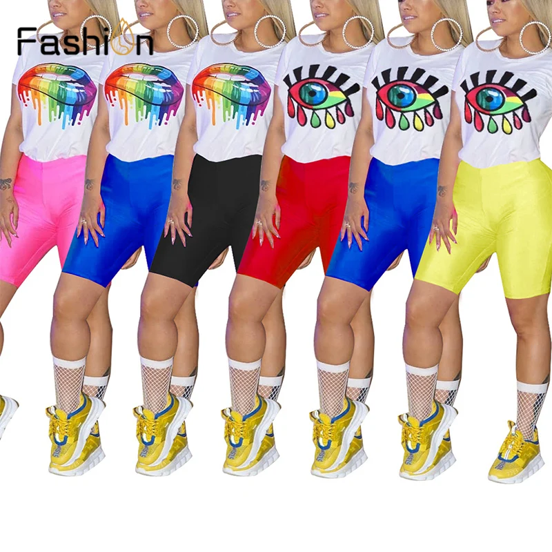 Two Piece Set Women Summer Short Sleeve Top T Shirt and Biker Shorts 2 Pieces Sets Club Outfits Suits Tracksuit Matching Set
Two Piece Set Women Summer Short Sleeve Top T Shirt and Biker Shorts 2 Pieces Sets Club Outfits Suits Tracksuit Matching Set