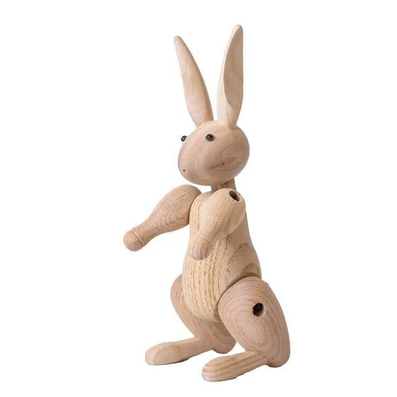 Nordic Creative solid Wood Joint Rabbit Figurines for the American home decoration living room Animal Crafts 
Nordic Creative solid Wood Joint Rabbit Figurines for the American home decoration living room Animal Crafts