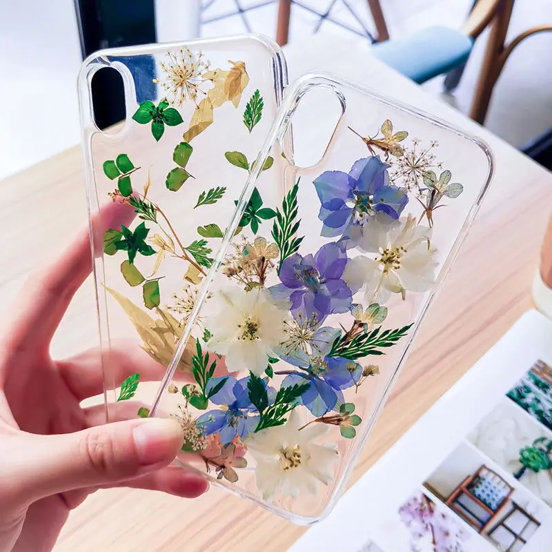 Dried Flowers Leaves Phone Case For iPhone X 6 6S 7 8 Plus Transparent Soft TPU Floral Plant Back Cover For iPhone XR XS Max
Dried Flowers Leaves Phone Case For iPhone X 6 6S 7 8 Plus Transparent Soft TPU Floral Plant Back Cover For iPhone XR XS Max