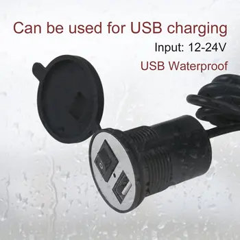 USB Motorcycle Mobile Phone Charge Socket USB Waterproof Power Supply 12-24V Motorcycle Modify USB Charger Adapter Accessory
USB Motorcycle Mobile Phone Charge Socket USB Waterproof Power Supply 12-24V Motorcycle Modify USB Charger Adapter Accessory