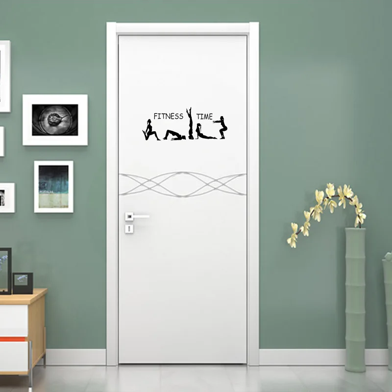 Girls Gymnast Yoga Vinyl Door Sticker Fitness Time Creative Home Decoration Wall Stickers A2310
Girls Gymnast Yoga Vinyl Door Sticker Fitness Time Creative Home Decoration Wall Stickers A2310