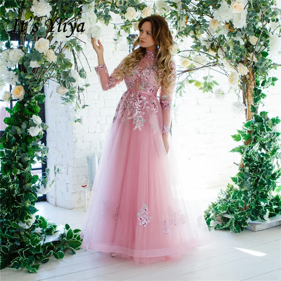 It's Yiiya Evening Dress Embroidery Flowers Long Sleeve Wedding Formal Dresses Appliques Lace Illusion Party Gown Hot Sale LX028
It's Yiiya Evening Dress Embroidery Flowers Long Sleeve Wedding Formal Dresses Appliques Lace Illusion Party Gown Hot Sale LX028