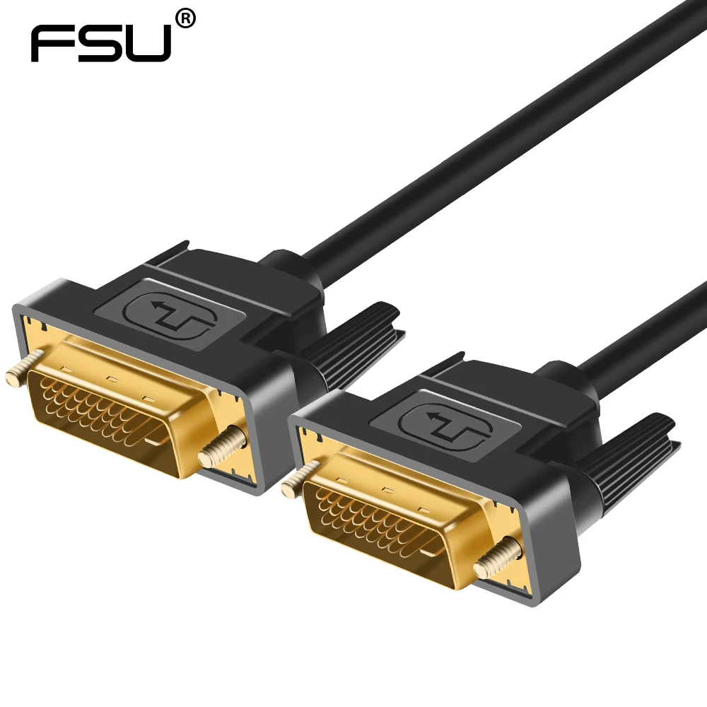 1080P DVI to DVI Cable Gold Plated DVI-D 24+1 25 Pin Cable Adapter 1M 2M 3M for TV Projector LCD DVD XBOX Laptop TV
1080P DVI to DVI Cable Gold Plated DVI-D 24+1 25 Pin Cable Adapter 1M 2M 3M for TV Projector LCD DVD XBOX Laptop TV