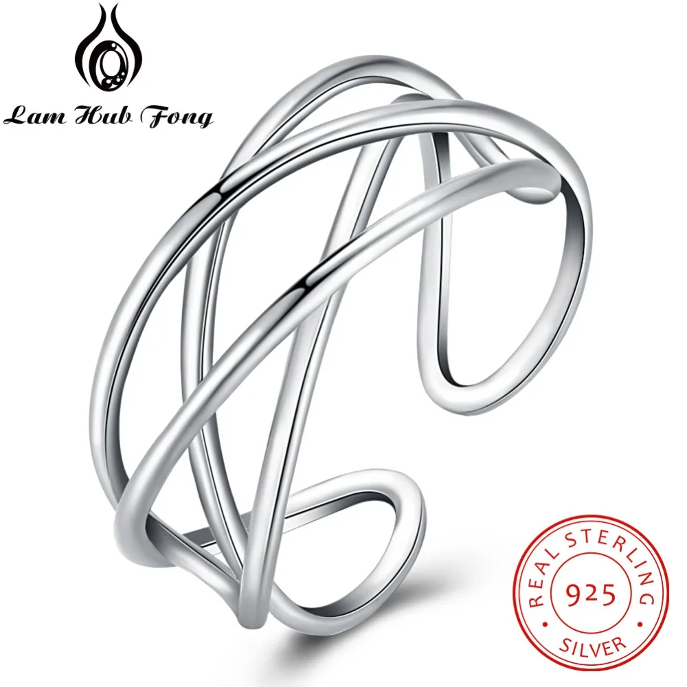 Simple 100% 925 Sterling Silver Braided Ring Female Adjustable Open Rings Wedding Jewelry For Women (Lam Hub Fong RI103434)
Simple 100% 925 Sterling Silver Braided Ring Female Adjustable Open Rings Wedding Jewelry For Women (Lam Hub Fong RI103434)