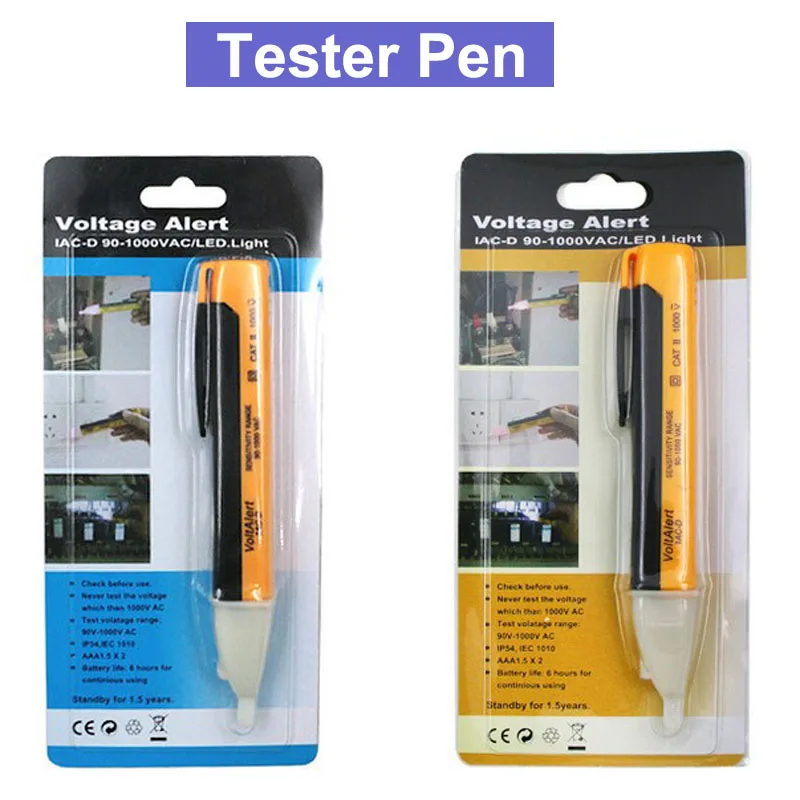 1pcs Non-Contact Tester Pen Voltage Detector 90~1000V AC Analog Tester Pen Non-Contact for Electrical Testing
1pcs Non-Contact Tester Pen Voltage Detector 90~1000V AC Analog Tester Pen Non-Contact for Electrical Testing