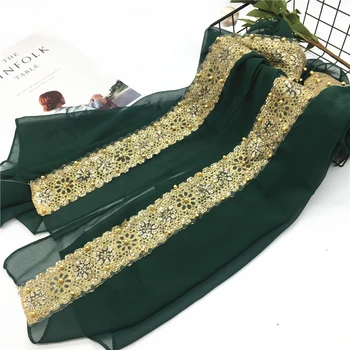 Exquisite Pearl Sequin Muslim Hijab Turban Solid Color Woman hijab Chiffon Popular Shawls Scarf Headband Free Shipping 9 Colors
Exquisite Pearl Sequin Muslim Hijab Turban Solid Color Woman hijab Chiffon Popular Shawls Scarf Headband Free Shipping 9 Colors